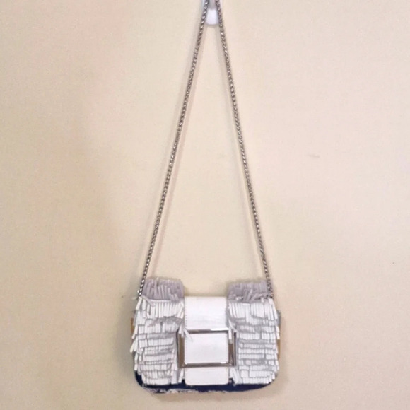Sam Edelman Fringed Annabell mini  crossbody bag - Picture 4 of 16